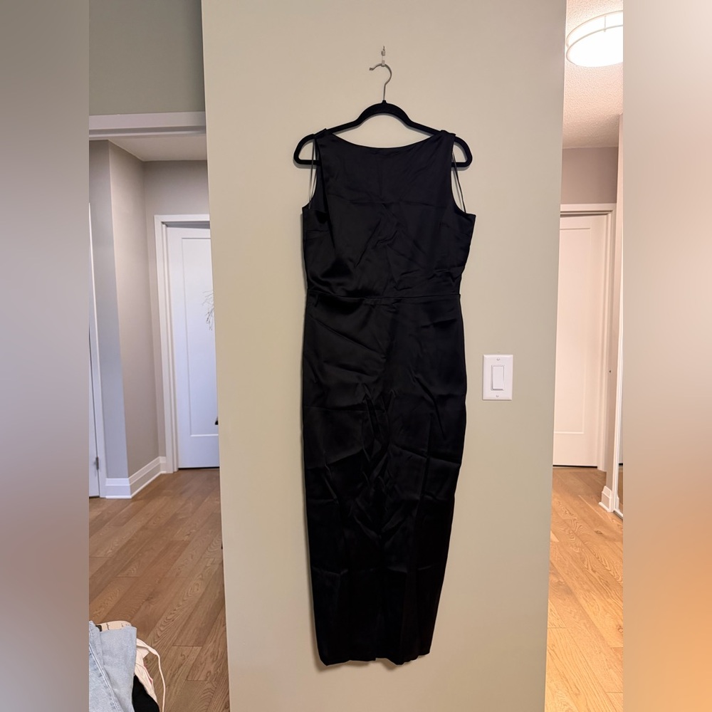Abercrombie & Fitch Black Satin Dress